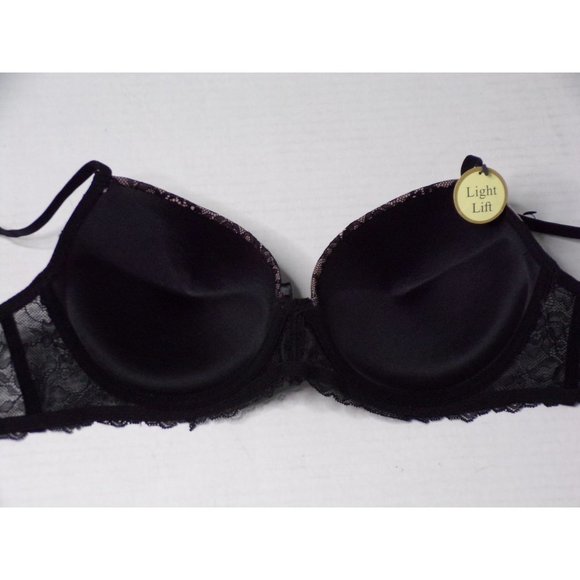 FELINA Light Lift Pushup Bra Black 36B NEW $54 #F5822s2 - Picture 7 of 8